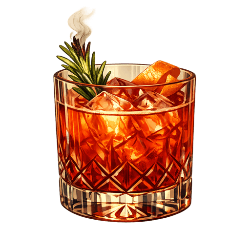 Smoked Rosemary Negroni Sour