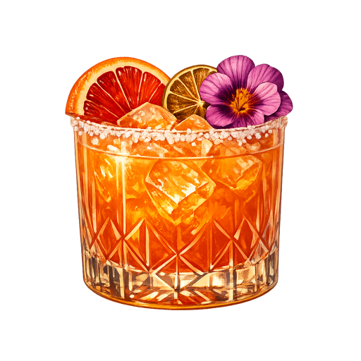 Blood Orange Coconut Margarita