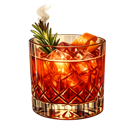 Smoked Rosemary Negroni Sour
